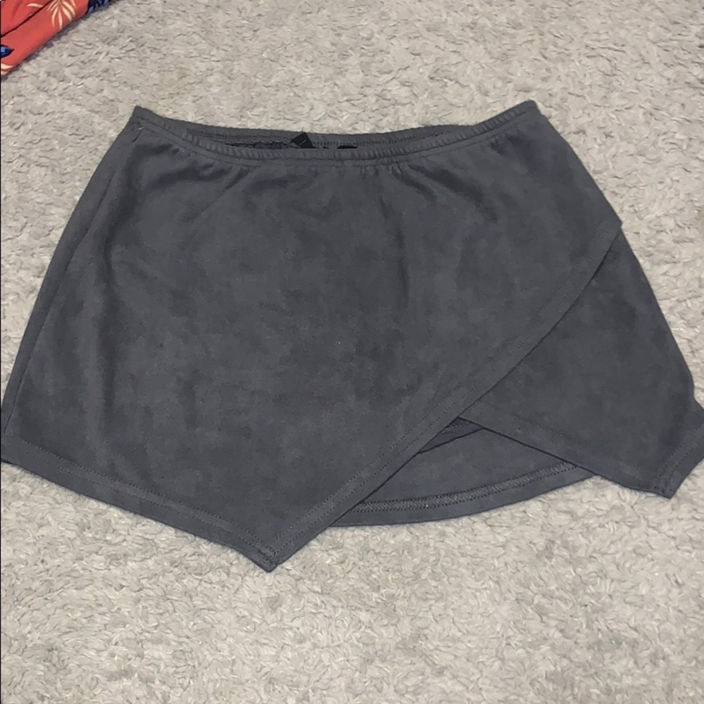 A gray incredibly soft skirt